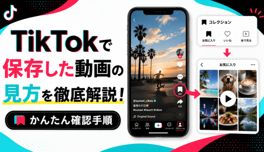 TikTokで保存した動画の見方を徹底解説！かんたん確認手順